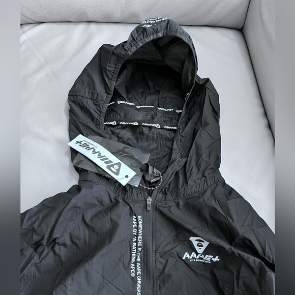 NWT-AAPE+ by A Bathing Ape (BAPE) Thin Quarter Zip Windbreaker-Men XL/Women XXL - Picture 8 of 15